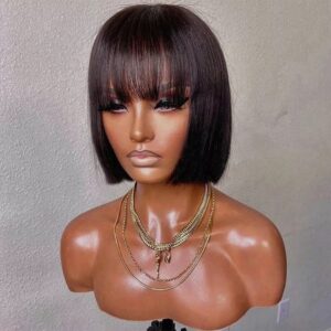 8inch bob fringe peruvain wig - 141783770 16451950621