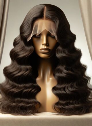 Home - Premium 24 inch Frontal Lace Wavy Human Hair Wig