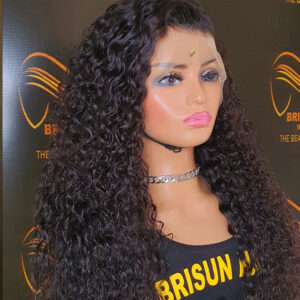 Full frontal curl 10-28inch - Deep curl lace frontal wig natural color