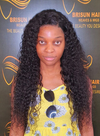 Home - Frontal wig 26 inch deep curl natural color