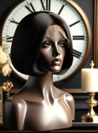 Home - 4x4 8inch Bob Wig Peruvian Chic Sophisticated Hairpiece