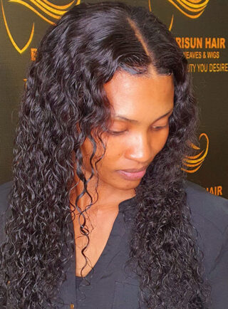 Home - Wet Curl Frontal Lace Wig 22inch