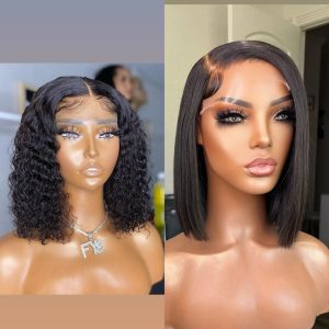 Combo 12inch Wear And Go Curl And 8inch frontal Glueless Bob - IMG 20240317 WA00001