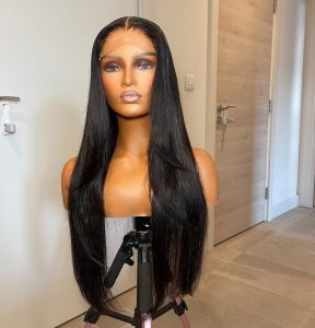 5x5 Glueless Peruvain Striaght wig 26inch - bysandraamika 17181290426613591