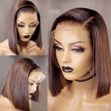 Brown Frontal Bob 10inch