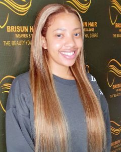 Frontal Glueless Straight Highlight 22inch - brisunhair 6bcd2db98b29459c94d8819ec53d8c401