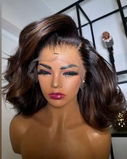 12inch HD Frontal Loose Wave with highlight