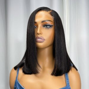 5x5 Glueless Double drawn Bob 14inch - virginhairsupply 446030592ae94a528e9e64c3c47bcb611
